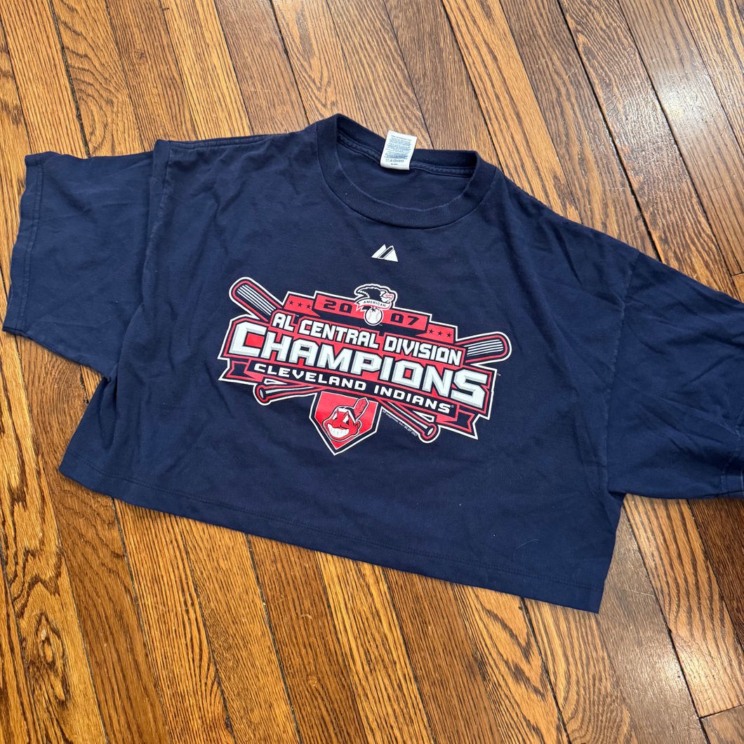 Vintage Cleveland Indians Crop Top Size XL