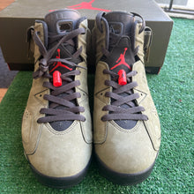 Load image into Gallery viewer, Jordan Travis Scott Olive 6s Size 11
