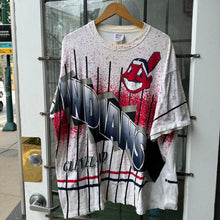 Load image into Gallery viewer, Vintage Cleveland Indians All Over Print Tee Size XL
