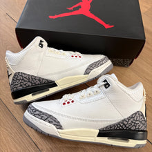 Load image into Gallery viewer, Jordan White Cement 3s Size 4Y
