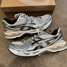 Load image into Gallery viewer, ASICS Birch Pure Silver Gel Kayano 14s Size 11

