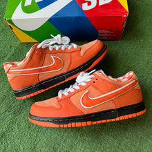 Load image into Gallery viewer, Nike Orange Lobster SB Low Dunks Size 8
