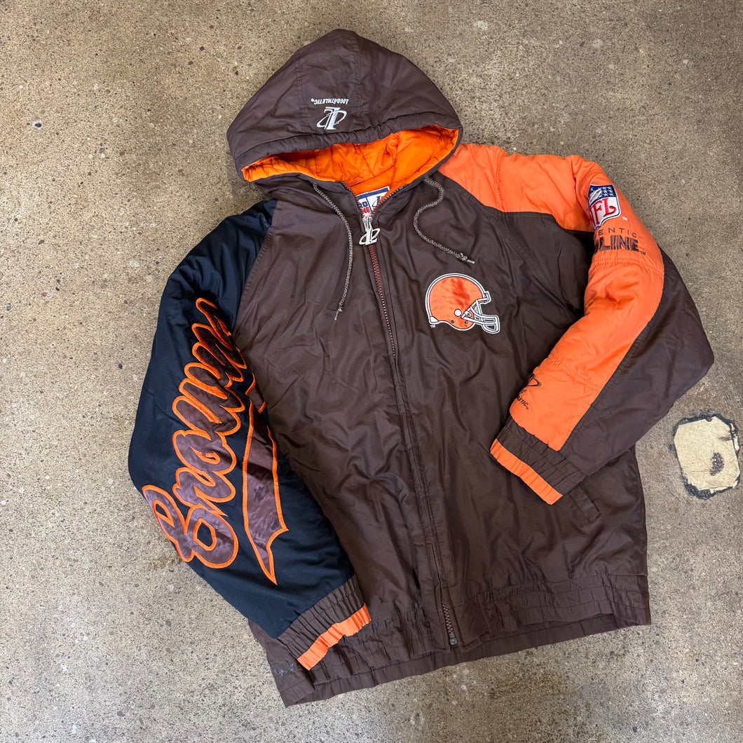 Vintage Cleveland Browns Logo Athletic Jacket Size L