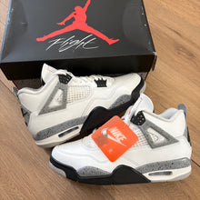 Load image into Gallery viewer, Jordan White Cement 4s Size 9
