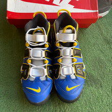 Load image into Gallery viewer, Nike Peace Love and Basketball Uptempos Size 11.5
