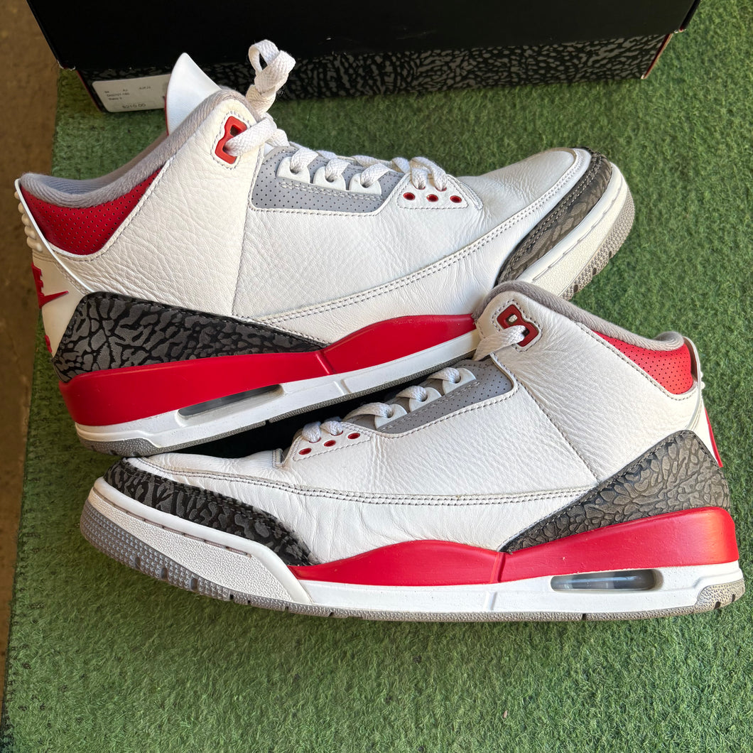 Jordan Fire Red 3s Size 12