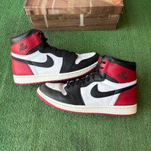 Load image into Gallery viewer, Jordan Reimagined Black Toe 1s Size 10.5
