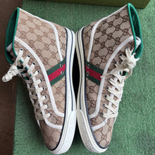 Load image into Gallery viewer, Gucci Tennis High Tops Size 9UK
