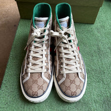 Load image into Gallery viewer, Gucci Tennis High Tops Size 9UK
