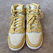 Load image into Gallery viewer, Nike Wheat Gold Orange High Dunks Size 12
