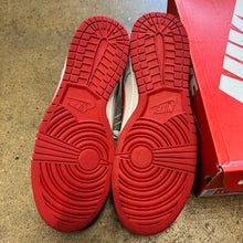 Load image into Gallery viewer, Nike Vast Grey Varsity Red Low Dunks Size 11.5
