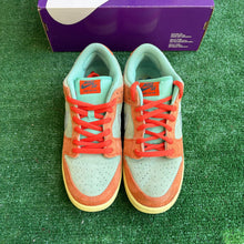 Load image into Gallery viewer, Nike SB Orange Emerald Rise Low Dunks Size 10.5
