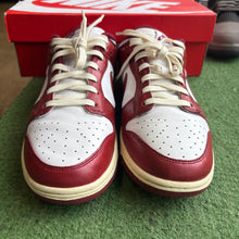 Load image into Gallery viewer, Nike Vintage Red Low Dunks Size 10W/8.5M
