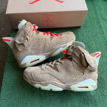 Load image into Gallery viewer, Jordan Travis Scott British Khaki 6s Size 8
