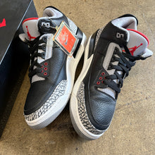 Load image into Gallery viewer, Jordan Black Cement 3s Size 10.5

