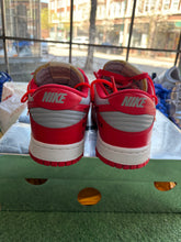 Load image into Gallery viewer, Nike OFF WHITE University Red Low Dunks Size 10
