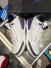 Load image into Gallery viewer, Jordan Dark Iris 3s Size 9.5

