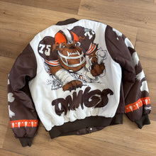 Load image into Gallery viewer, Vintage Cleveland Browns Chalk Line Jacket Size XL
