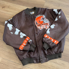 Load image into Gallery viewer, Vintage Cleveland Browns Chalk Line Jacket Size XL
