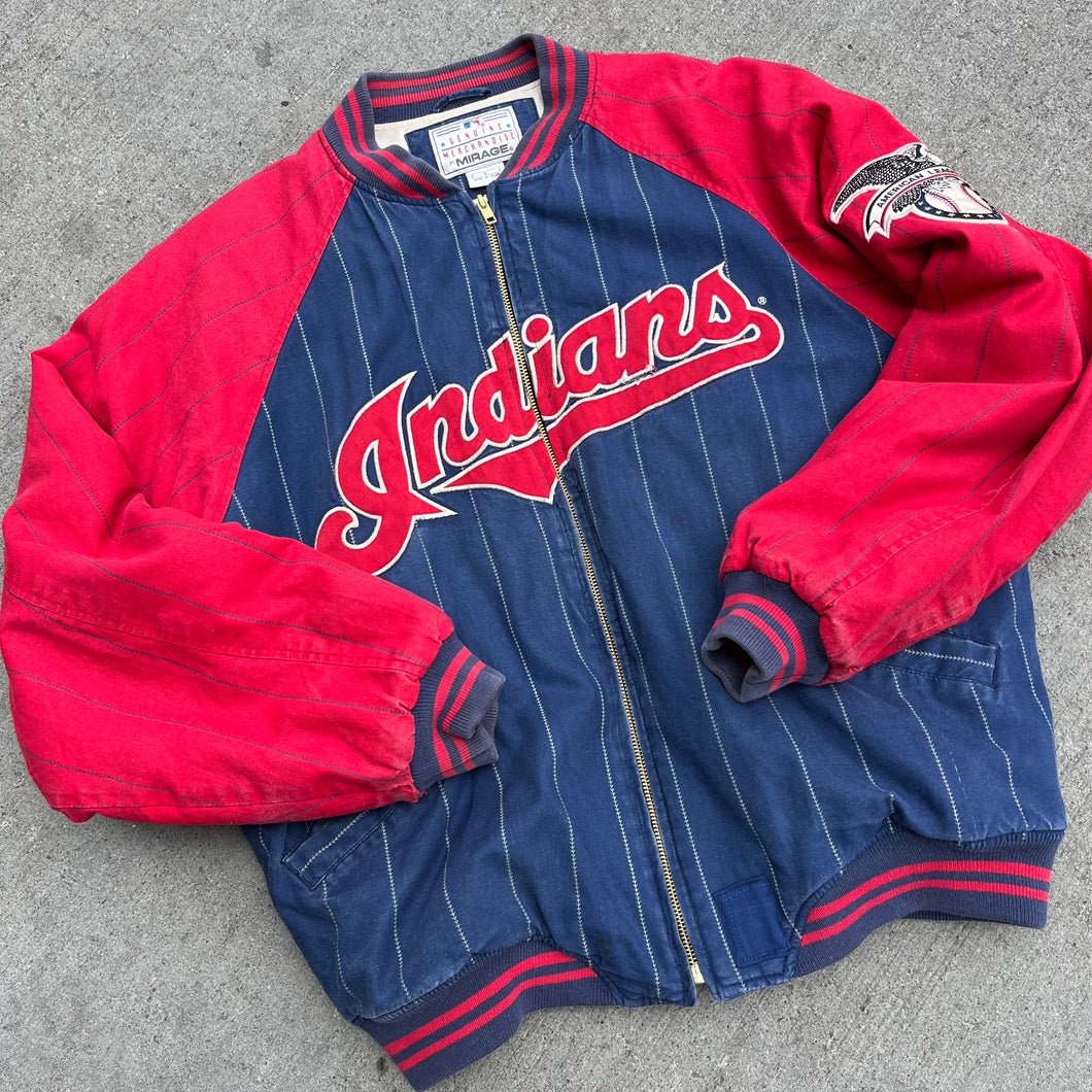 Vintage Cleveland Indians Mirage Jacket Size L