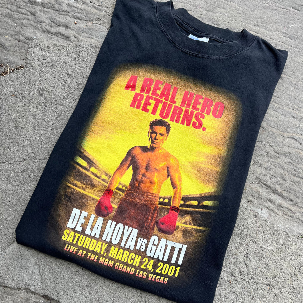 Vintage De La Hoya vs Gatti Tee Size L
