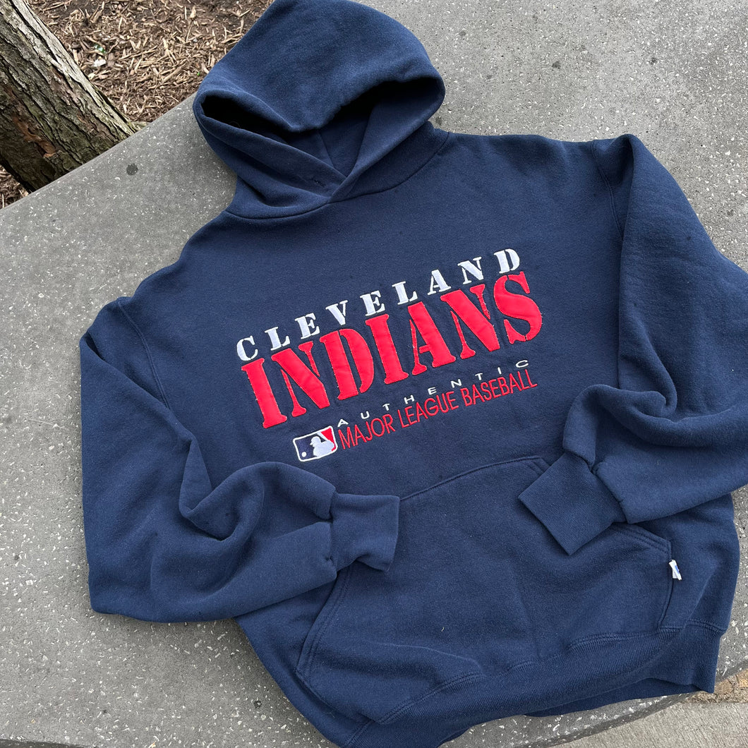 Vintage Cleveland Indians Russell Hoodie Size M