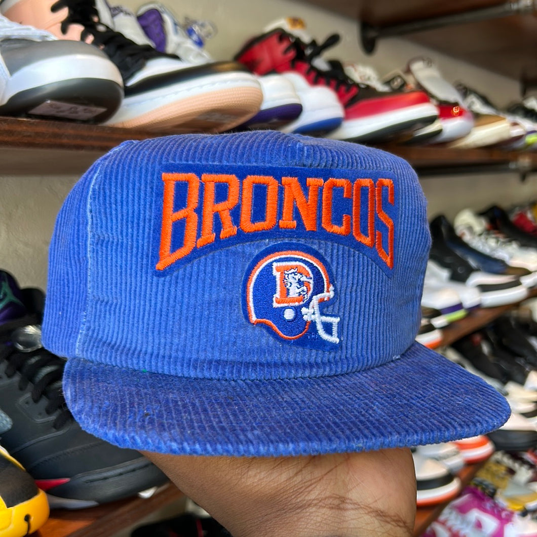 Vintage Denver Broncos Corduroy Snapback Hat